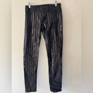Victoria’s Secret Siren Black Sequin Skinny Pants